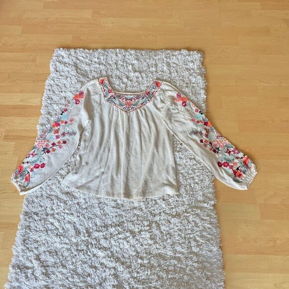 Soft Surroundings Mariella Embroidered Tunic Size PM. NWT - Picture 3 of 8